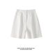 American Retro Solid Color Versatile Men's Summer Shorts, Pure Cotton, Comfortable, Trendy, Stylish, Loose, Casual,_mkmklike.com