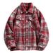 2025 Spring And Autumn Jacket Trendy Fashion Loose Plaid Shirt Coat Men's Casual Versatile_mkmklike.com