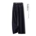 Clair Clair Fashion Denim Blue Jeans Straight Women Spring Autumn New Retro Hong Kong Style Wide Leg Floor-Length Pants_mkmklike.com