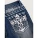 Fashionable Women's Flared Denim Pants Embroidered Back Pocket Design, Embellished With Rhinestones, Suitable For All_mkmklike.com