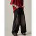 Nordmann American High Street Jeans Men's Hot Style New Loose Wide Leg Trendy Brand Handsome Versatile Straight Casual Pants_mkmklike.com