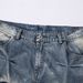Punk Wasteland Washed Vintage Jeans Men's Hip-Hop Trend Heavy Design Sense Wrinkled Niche Wide-Leg Pants_mkmklike.com