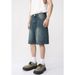 Men's Clothing | Distressed Washed Denim Shorts For Men, Summer Straight Leg, Five Point Pants, Retro Mid Length Pants_mkmklike.com