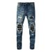 American High Street Trendy Jeans Trendy Brand Men's Ripped Patch Beggar Jeans Men's Jeans 612_mkmklike.com