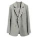 Women's Coat Long Sleeve Blazers Elegant Solid Color_mkmklike.com