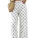Women's Low Waisted Wide Leg Jeans Cross Border L1048 Floor Length Loose Fit Versatile Polka Dot Straight Leg Casual Pants_mkmklike.com