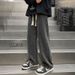 Gray Jeans Men's Straight Loose Wide-leg Casual Trousers Autumn Trendy Brand Large Size Korean Version Trendy Dad Pants_mkmklike.com