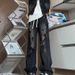 Nordmann European And American Style High Street Ripped Jean For Men, In Trendy Brand, Patchwork Deign, Niche Flared Long_mkmklike.com