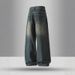 Vintage Washed High-Stretch Jeans – 90s Streetwear Baggy Fit For Hip-Hop & Skate Culture (S-XXL)_mkmklike.com
