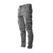 European And American New Jeans Men's Side Pockets Skinny Jeans Casual Overalls Pants Trousers Fashion_mkmklike.com