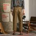 Pure Overalls Vintage Workwear Japanese American Style Retro Strap Pants Men's Straight-Leg_mkmklike.com