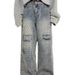 Men's Clothing Retro Ripped Jeans Straight Leg Pants For Men And Women Loose Wide Leg Long Trousers Spring Autumn Style Summer Floor Length_mkmklike.com