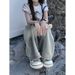 Women's Clothing Hot Girl Retro Distressed Ripped Wide Leg Jeans Women's High Waist Loose Slim Straight Trousers Trendy_mkmklike.com