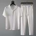 Men's Casual Suit Thin High-End Sports Suit Men's Fashion Short-Sleeved Trousers _mkmklike.com
