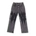 Men's Distressed Tie-Dye Jeans – Loose Fit Vintage Denim Pants For Streetwear & Hip-Hop Style_mkmklike.com