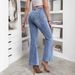 Voya Popular Women's Fashion And Personality Women's Autumn And Winter New Item Elastic Slim Fit Denim Bell Bottom Pants_mkmklike.com