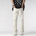 Nordmann Cleanfit White Flared Jeans For Men Summer Slim Straight Pants American Style High Street Trendy Brand_mkmklike.com