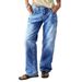 High Waist Straight Leg Jeans For Women Loose Wide Leg Trousers Fashion Brand_mkmklike.com