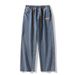 Men's Loose Straight-Leg Jeans – American Retro Wide Leg Pants For Casual & Streetwear_mkmklike.com