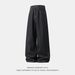 Men's Retro American Style Raw Denim Black Jeans Loose Casual Straight Leg Pants Contrasting Stitching Textured Trousers Spring Style_mkmklike.com