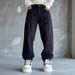 Men's Clothing American Style Trendy Men's Loose Fitting Straight Leg Jeans In Multiple Colors With A Washed Finish._mkmklike.com
