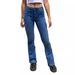 Fashionable new casual overalls multi-pocket stretch jeans women_mkmklike.com