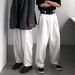 Denim Floor-length Pants For Men Women, Oversized, Japanese And Hong Kong Style, High-waisted, Loose, Vintage, Casual,_mkmklike.com
