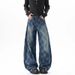 Retro Checkered Washed Jeans – 90s Grunge Baggy Fit With Button Fly (S-3XL)_mkmklike.com