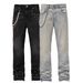 Men's Clothing New Men's Straight Leg Denim Pants Street Fashion Ins Hot Selling Elastic Stacked Straight Leg Denim Pants_mkmklike.com