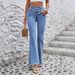 Women's Clothing Ins Elastic Casual All Match Straight Denim Trousers_mkmklike.com