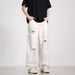 "Men's Distressed Denim Jeans – Relaxed Wide-Leg Fit With Vintage Washed Effect (Summer Streetwear, Trendy Ripped Details"_mkmklike.com