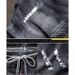 Men's Japanese Vintage Distressed Denim Shorts – Relaxed Fit Mid-Length Cargo Shorts With Elastic Waist (M-3XL, Black/Blue/White)_mkmklike.com