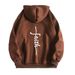 Men's Clothing sweatshirt faith fashion printed hooded back collar plus velvet sweatshirt_mkmklike.com