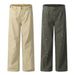 Ink Splash Jeans Men's Street Style Vintage Workwear Pants Versatile Loose Adjustable Waist Straight Long Trousers_mkmklike.com