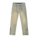 EF JEANS | 2023 New Product, American Yellow Mud Side Zipper Split Design Straight Jeans For Men And Women_mkmklike.com