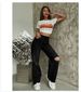 "Vintage Wash Relaxed Fit Jeans For Women - High Waist Straight Leg Denim Pants In Medium Blue/Light Blue/Black, Comfort Stretch_mkmklike.com