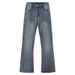 Men's Classic Straight Fit Washed Blue Jeans | Cleanfit High Street Style | Comfortable & Stylish Casual Pants_mkmklike.com