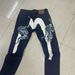 Men's Relaxed Straight Leg Denim Pants With Dragon Embroidery Japanese Streetwear Style Casual Trousers_mkmklike.com