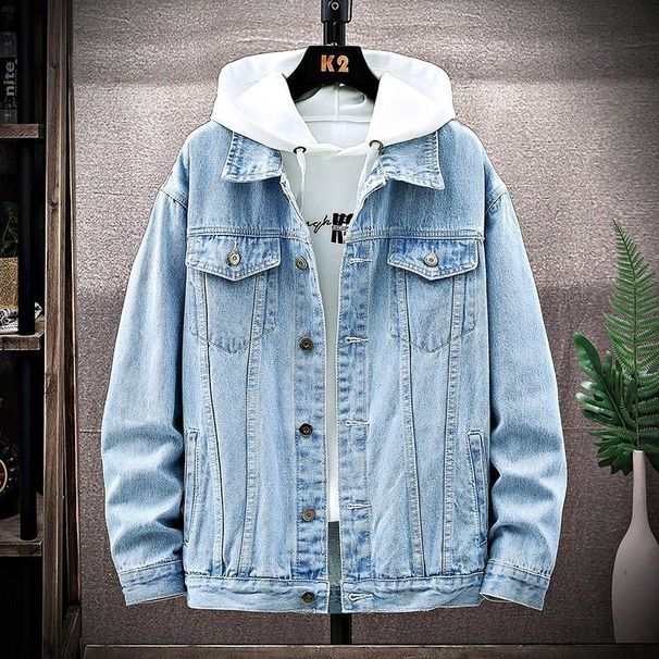 Cowboy Jacket Men In Spring Autumn, Korean Style Jacket, Trendy Brand, Loose Casual, Cool And Stylish, Suitable For_mkmklike.com