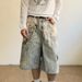 Men's American Hip Hop Casual Straight Leg Loose Denim Shorts High Street Wide Leg Capri Pants New Summer 2026 Style_mkmklike.com