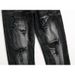 Men's New Distressed Jeans, Fashionable And Casual Straight Leg Jeans_mkmklike.com