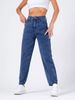 K Women's Denim Casual Classic Cropped Pants, New Hip Lifting Pants_mkmklike.com