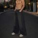 Men's Heavy Duty Embroidered Denim Wide Leg Pants - American Retro Street Style Straight Leg Casual Trousers For All Seasons_mkmklike.com