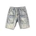 Men's Loose Fitting Wide Leg Cargo Denim Shorts Multi Pocket Casual Summer Style Trendy And Cool Plus Size Five Point Shorts_mkmklike.com
