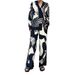 2026 European And American Personality Graffiti Casual Shirt Turn-down Collar Long Sleeve Fashion Women's_mkmklike.com