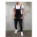 Men’S Distressed Denim Overalls – Slim Fit Suspenders Jeans (Blue/Black, S-3xl, Vintage Washed Workwear Style)_mkmklike.com