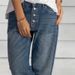 K New Loose, Casual, Versatile, Simple And Slimming Denim Straight Leg Pants For Women_mkmklike.com