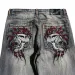 Y2k Gothic Heavy Industrial Pocket Skull Embroidery Rises In Mens And Womens Haruku Streetwear Punk Casual Wide Leg_mkmklike.com