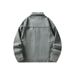 Men's Stylish Denim Jacket - Relaxed Fit Punk Style Workwear Coat With Button Closure For Casual Wear_mkmklike.com