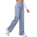 Women's Casual Loose Straight Leg Jeans Autumn New Arrivals Fashionable Comfortable Denim Pants for Women_mkmklike.com
